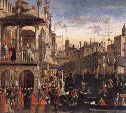 Vittore Carpaccio Cureof a Lunatic by the Patriarch of Grado oil on canvas